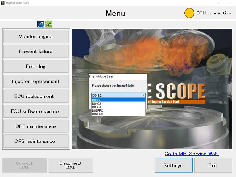 Mitsubishi Service Tool Program Diesel Engine EngineScope V12.4.2