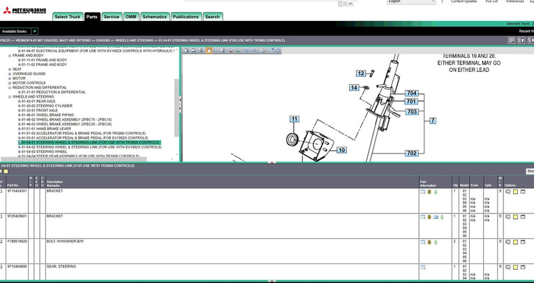 Mitsubishi Forklift MCFS 2024 EPC & Workshop Manual