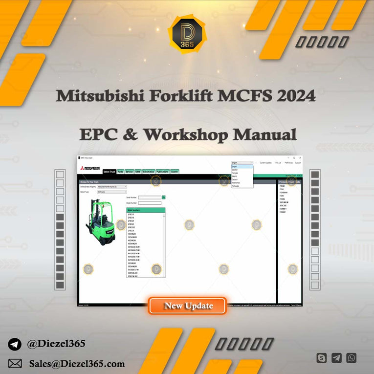 Mitsubishi Forklift MCFS 2024 EPC & Workshop Manual