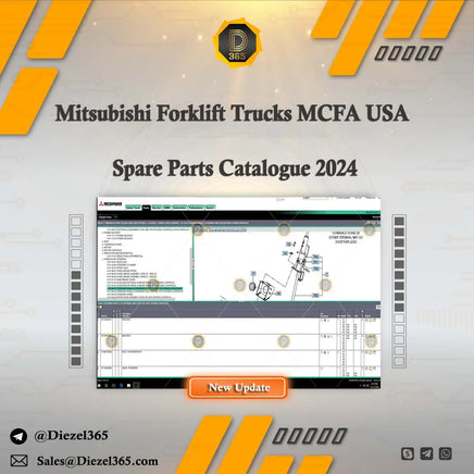 Mitsubishi Forklift Trucks MCFA USA 2024 Spare Parts Catalogue Diezel365