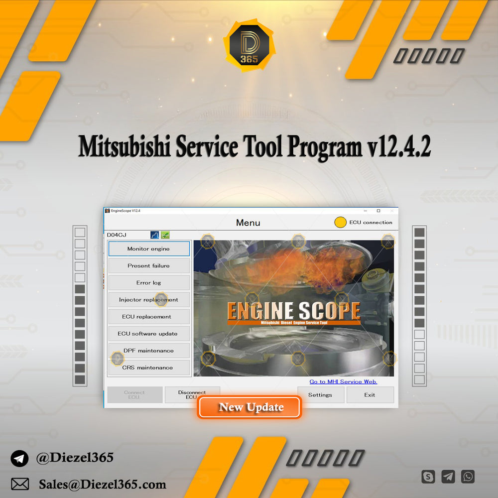 Mitsubishi Service Tool Program Diesel Engine EngineScope V12.4.2