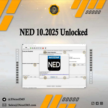 Navistar Engine Diagnostics (NED) 10.2025 Unlocked For Multi PCs Diezel365