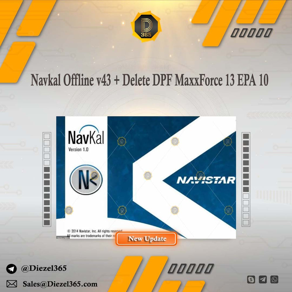 Navkal Offline v43 + Delete DPF MaxxForce 13 EPA 10 + Flash Video Guide