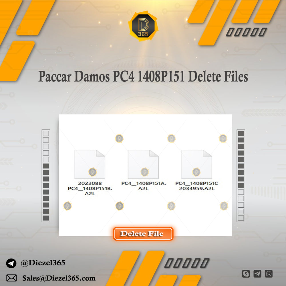 Paccar Damos PC4 1408P151 Delete Files