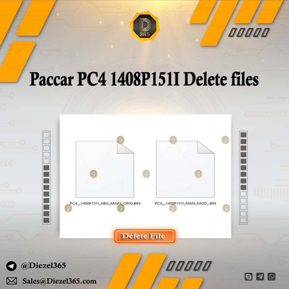 Paccar PC4 1408P151I Delete files