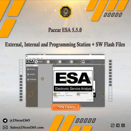 Paccar ESA 5.5.0 External, Internal and Programming Station + Unlock Kg + SW Flash Files Diezel365