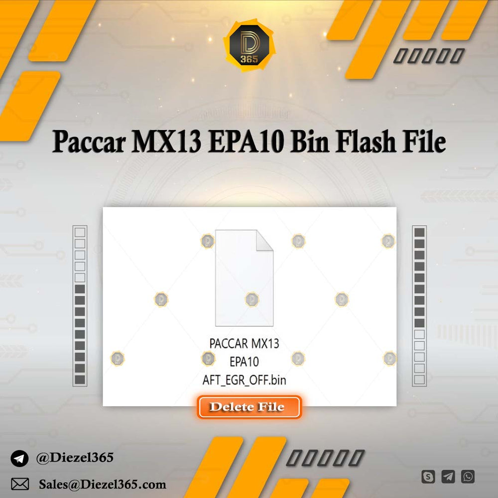 Paccar MX13 EPA10 Bin Flash File