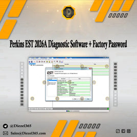 Perkins EST 2026A Diagnostic Software + Factory Password 10 Digit Build in Diezel365
