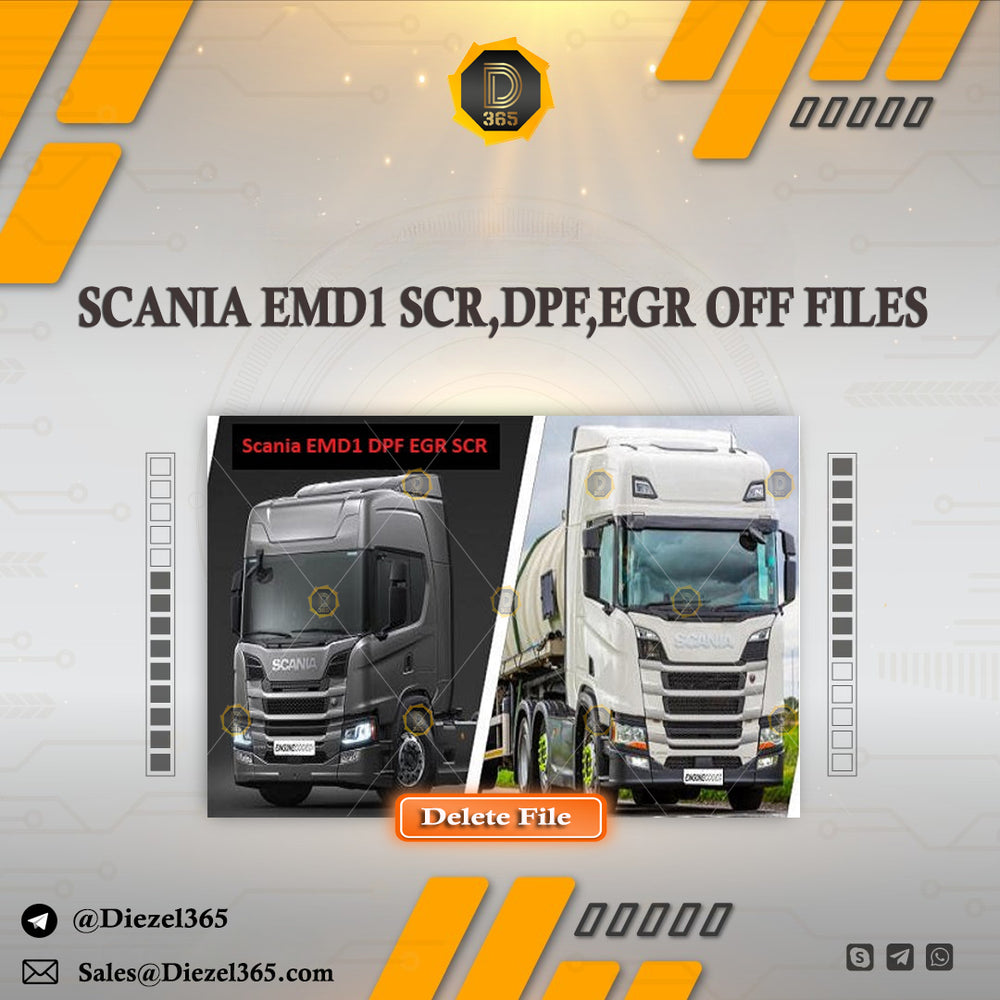 SCANIA EMD1 SCR,DPF,EGR OFF FILES