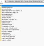 Chyrsler F.C.A Group Flash files collection 2000 - 2017 Diezel365