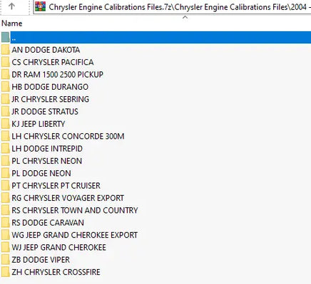 Chyrsler F.C.A Group Flash files collection 2000 - 2017 Diezel365