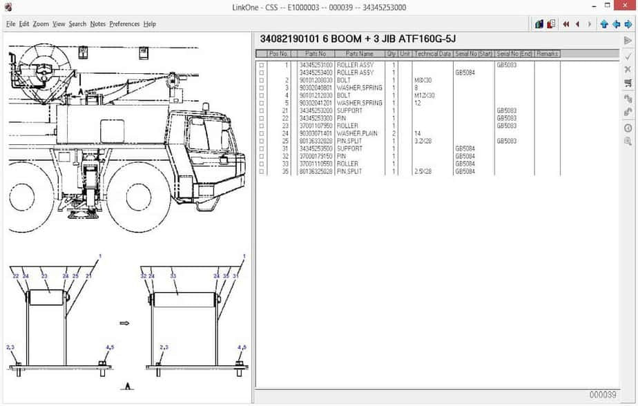 Tadano Spare Parts Catalog [10.2019] All Terrain Crane – ATF, RTF, AR, CL, GA Series