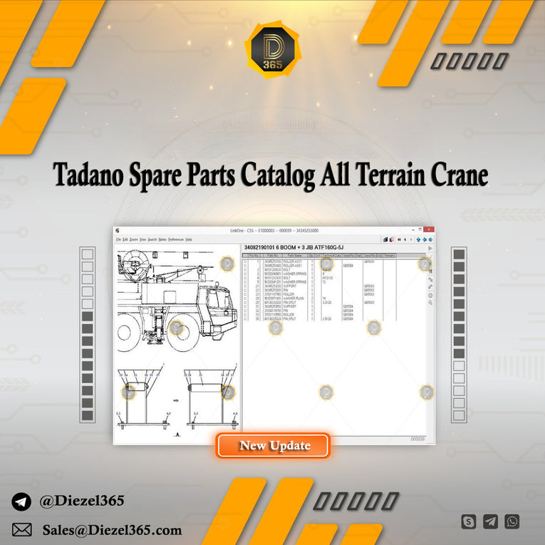 Tadano Spare Parts Catalog [10.2019] All Terrain Crane – ATF, RTF, AR, CL, GA Series