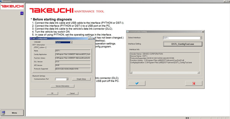 Takeuchi Diagmaster 4.1.0 Engine Service Tool Full