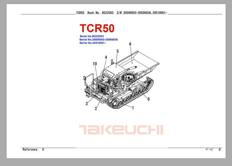 Takeuchi Full DVD 8,26GB Set Service Training, Service Manual, Operator, Part Manual