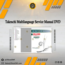 Takeuchi Multilanguage Service Manual New Updated 2019 DVD Diezel365