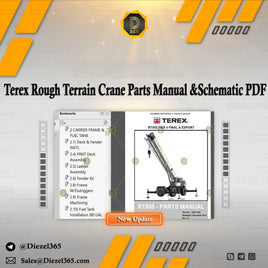 Terex Rough Terrain Crane Workshop Manual, Parts Manual and Schematic PDF Diezel365