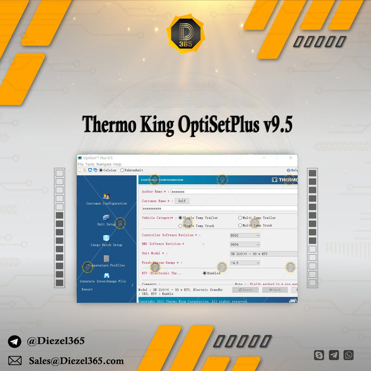 Thermo King OptiSetPlus v9.5