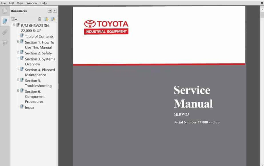 BT &amp; Toyota Forklift Spare Parts and Service Manuals PDF