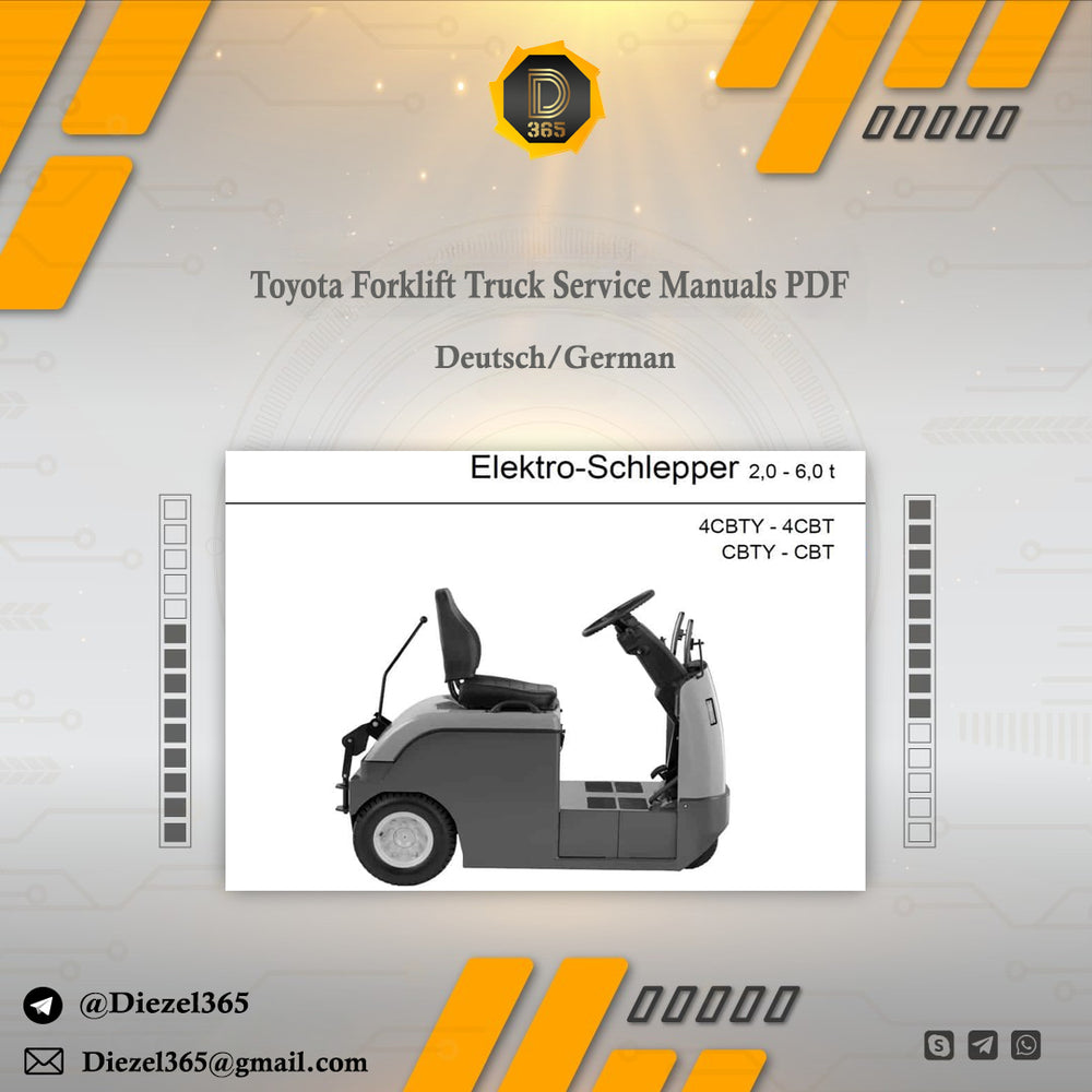 Toyota Forklift Truck Service Manuals PDF – Deutsch German