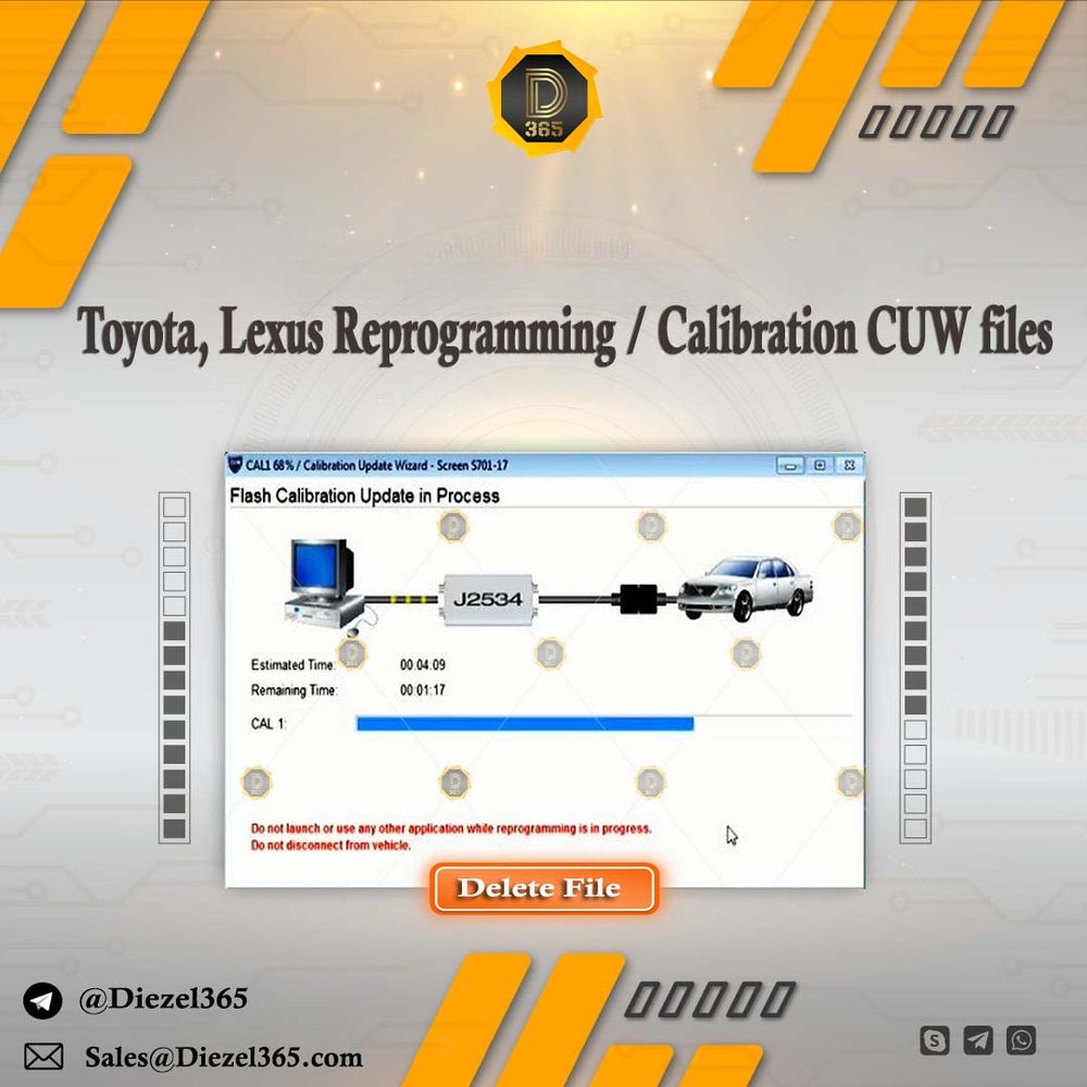 Toyota, Lexus Reprogramming / Calibration CUW files