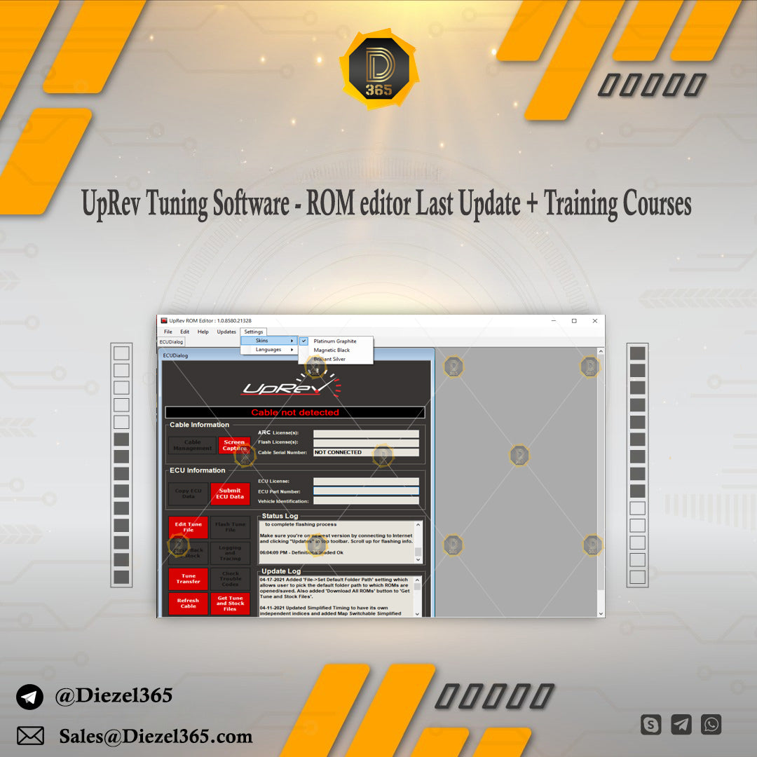 UpRev Tuning Software - ROM editor v1.0.8580 Last Update + Training Co ...