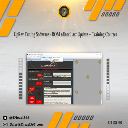 UpRev Tuning Software - ROM editor v1.0.8580 Last Update + Training Courses Diezel365