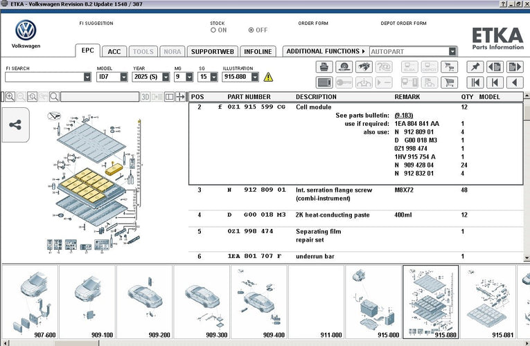 E.T.K.A 8.2 Spare Parts Catalog 2024 VMWare - Ready to use