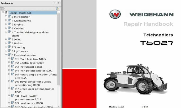 Wacker Neuson Telehandler Parts &amp; Repair Manual PDF