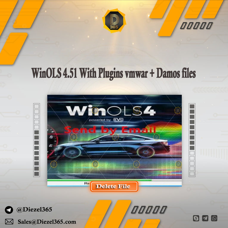 WinOLS 4.51 With Plugins vmwar + Damos files +ECM TITANIUM+ immo service tool v1.2+ ECU Remapping lessons