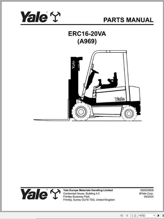 Yale Spare Parts Manual Forklift 1.82GB Collection PDF Diezel365