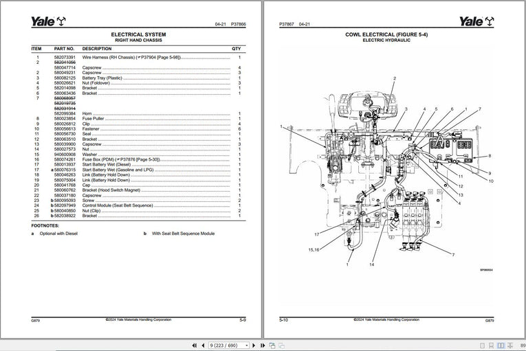 Yale Spare Parts Manual Forklift 1.82GB Collection PDF