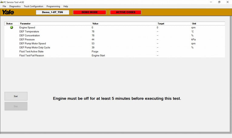 Yale PC Service Tool v5.2 Diagnostic Tool