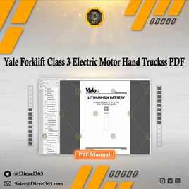 Yale Forklift Class 3 Electric Motor Hand Trucks Service Manuals PDF Diezel365