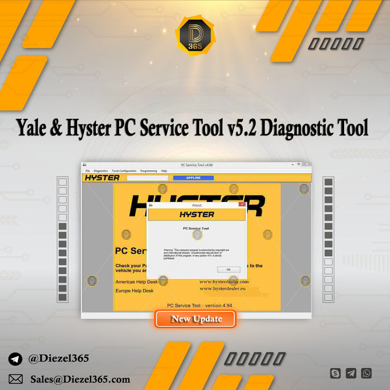 Yale & Hyster PC Service Tool v5.2 Diagnostic Tool