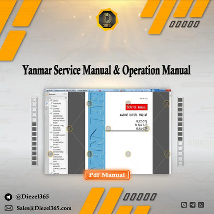 Yanmar Service Manual & Operation Manual Diezel365