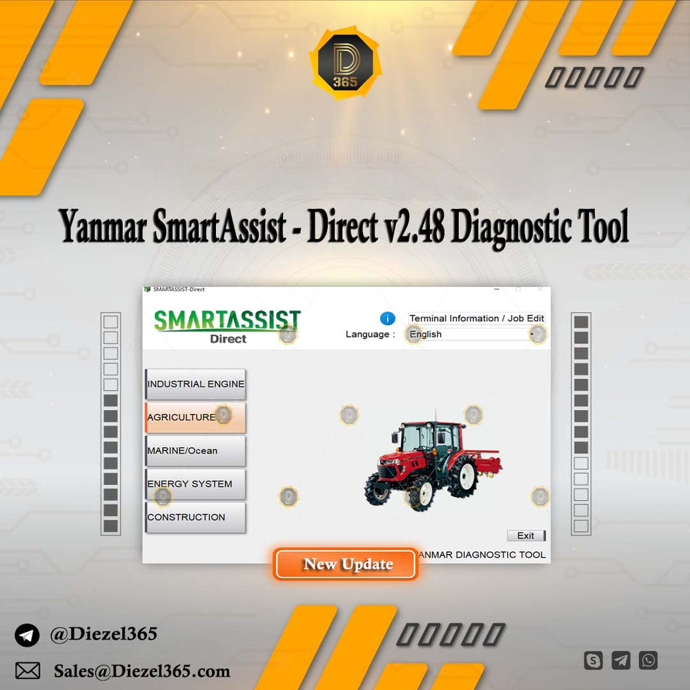 Yanmar SmartAssist - Direct v2.48 Diagnostic Tool – with Kg