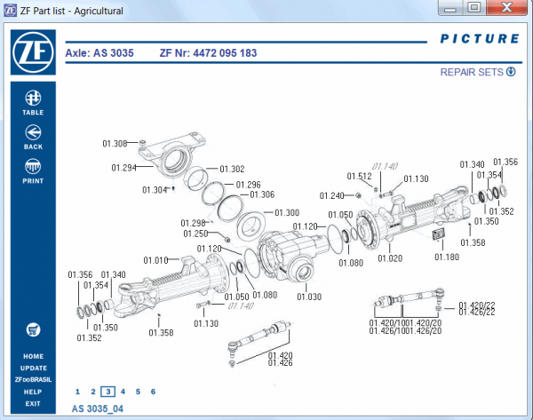 ZF Agriculture Parts Catalog 2022