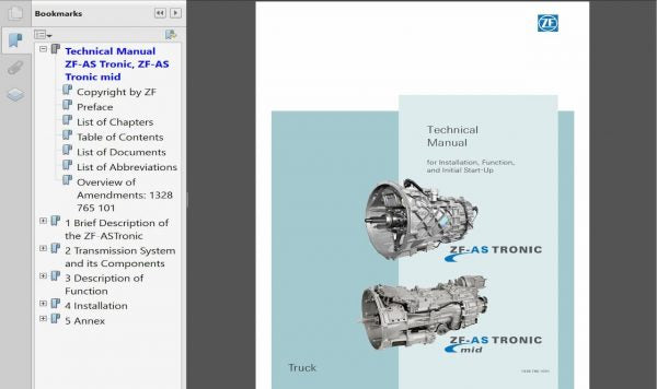 ZF Transmissions Parts & Repair Manuals 2020 PDF