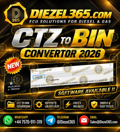 EFILIVE CTZ TO BIN CONVERTER SOFTWARE 2026 Diezel365