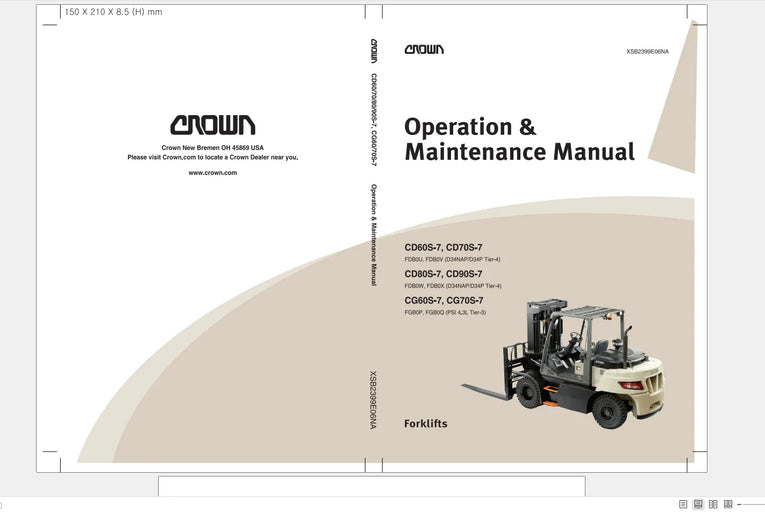 CROWN Forklift Truck Service Manuals & Parts Manual DVD