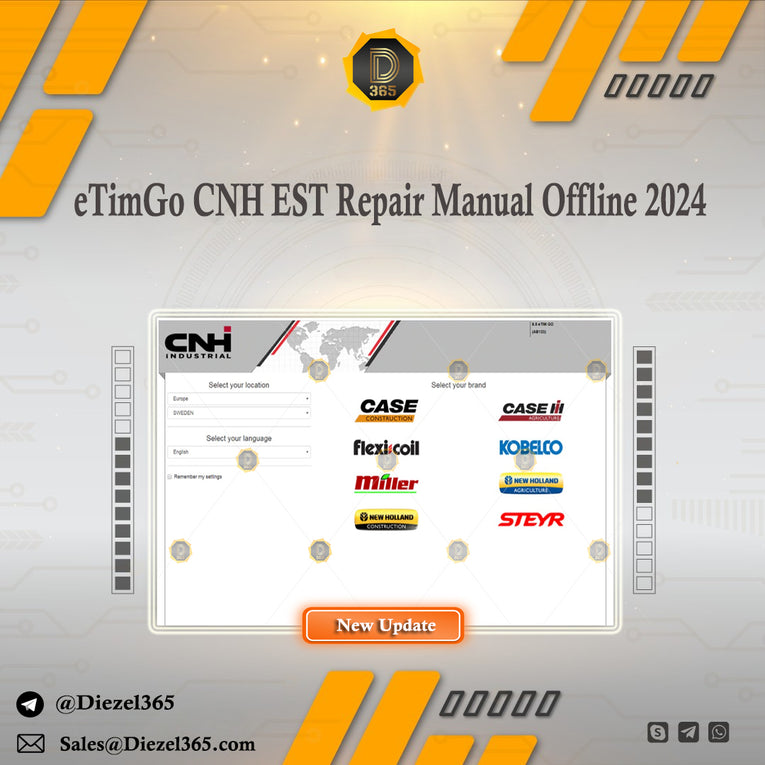 eTimGo CNH EST Repair Manual Offline 2024