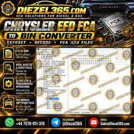 CHRYSLER EFD FCA TO BIN CONVERTER Extract – decode FCA .efd files Diezel365