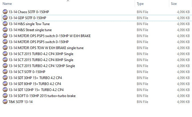 Ford 13-14 Delete bin files