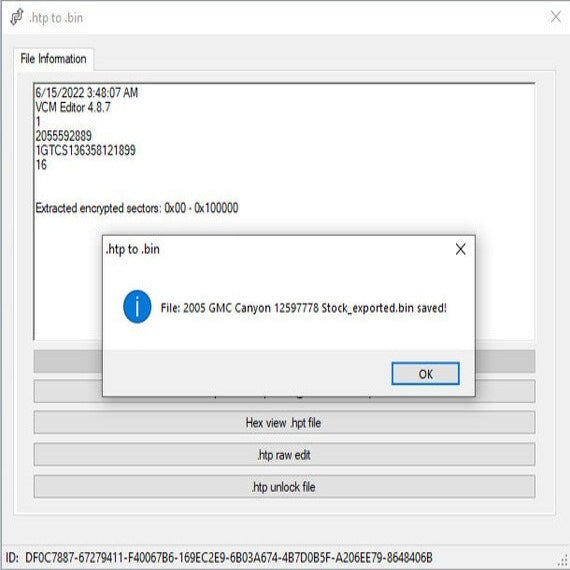 HPT TO BIN CONVERTER SOFTWARE + UNLOCKER