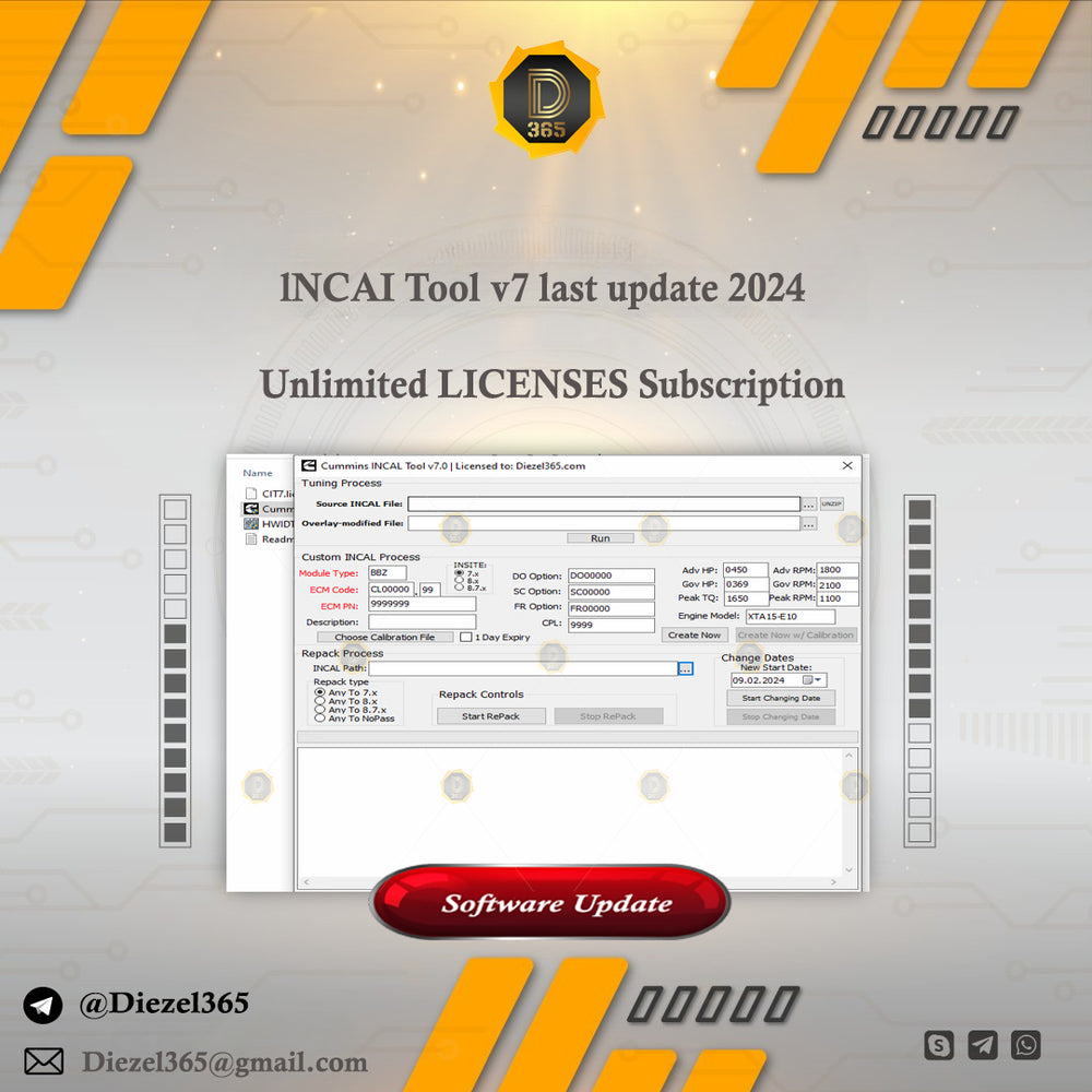 lNCAI Tool v7 last update 2024 + Unlimited LICENSES Subscription