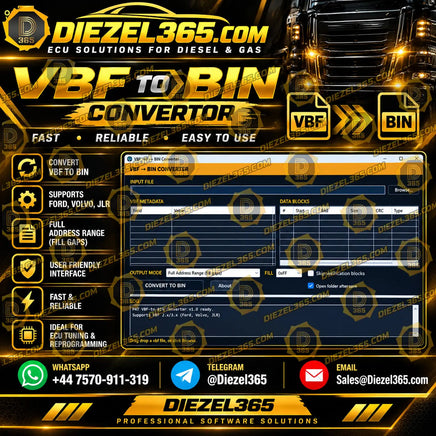 VBF to BIN Convertor Tool Diezel365