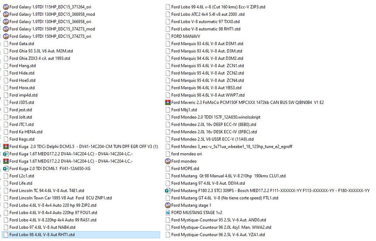 Ford Moded Ecu Files Remapping Stage1,Stage 2...etc