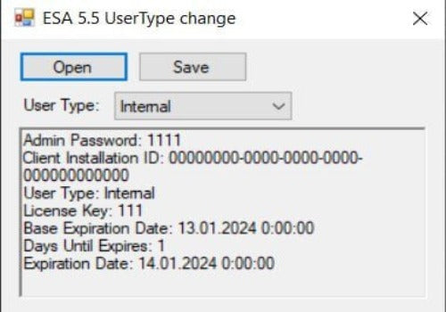 Paccar ESA 5.5 User Type Change Tool