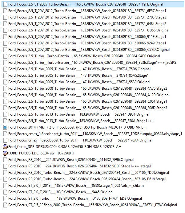 Ford Moded Ecu Files Remapping Stage1,Stage 2...etc